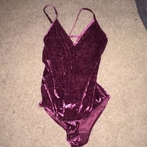 Velvet Bodysuit 🍇